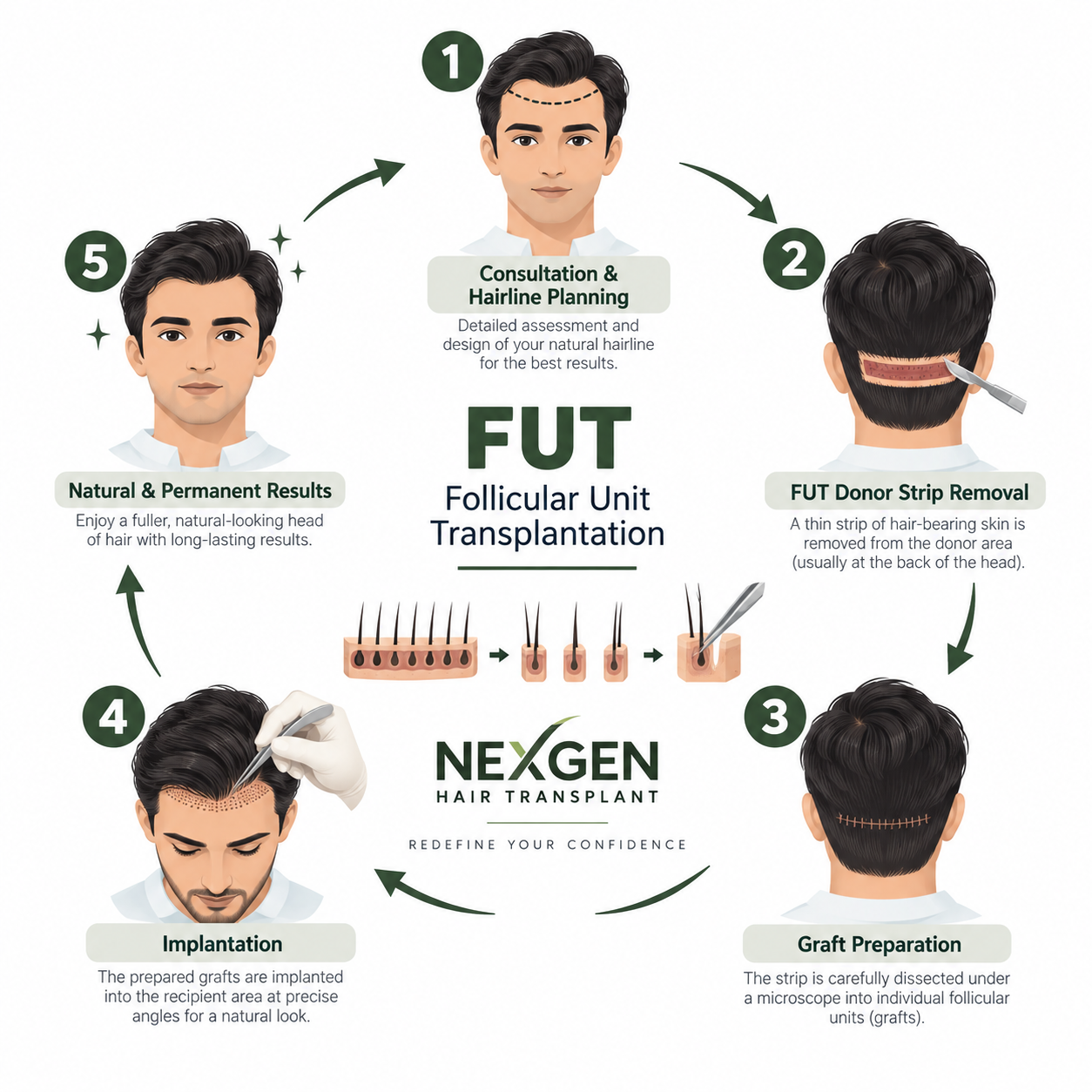 FUT (Follicular Unit Transplantation)