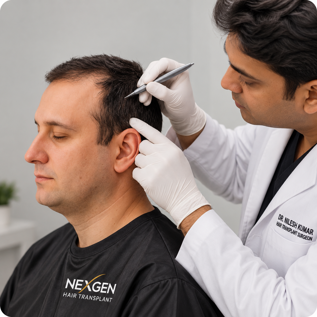 Temple Hair Transplant Cost in India